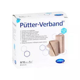 PÜTTER Obväz 8/10 cmx5 m, 2 ks