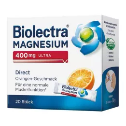 BIOLECTRA Horčík 400 mg ultra Direct Orange, 20 ks