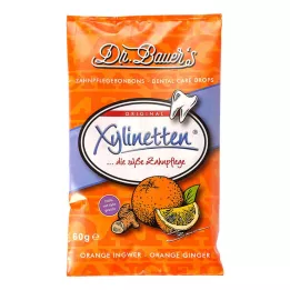 XYLINETTEN Pomarančové zázvorové cukríky, 60 g
