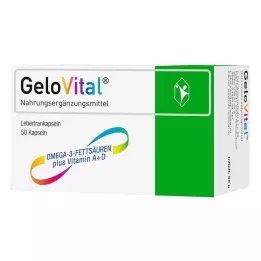 GELOVITAL Výživový doplnok s olejom z treščej pečene kapsuly, 50 ks