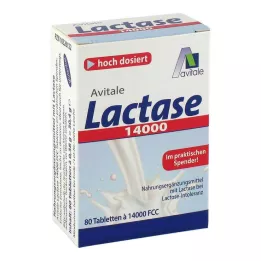 LACTASE 14 000 tabliet FCC v dávkovači, 80 ks