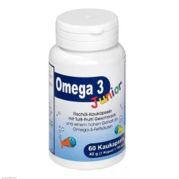 OMEGA-3 žuvacie kapsuly Junior Berco, 60 ks