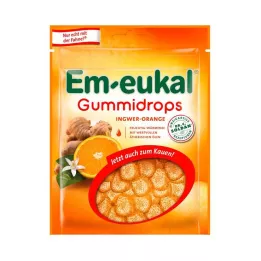 EM-EUKAL Gummy Drops Zázvorovo-pomarančový cukor, 90 g