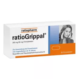 RATIOGRIPPAL 200 mg/30 mg filmom obalené tablety, 20 ks