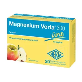 MAGNESIUM VERLA 300 jablkových granúl, 20 ks