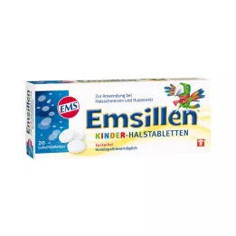 EMSILLEN Detské pastilky do krku Vanilka, 20 ks