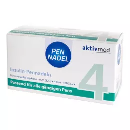 PEN-NADELN Univerzálne 4 kanyly 0,23x4 mm 32 G, 100 ks