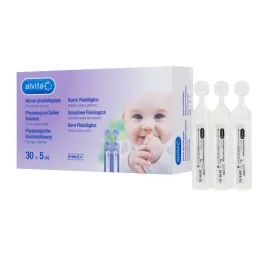 Ampulky s fyziologickým roztokom Alvita, 30X5 ml