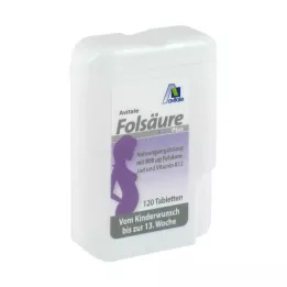 FOLSÄURE 800 Plus B12+Jódových tabliet, 120 ks