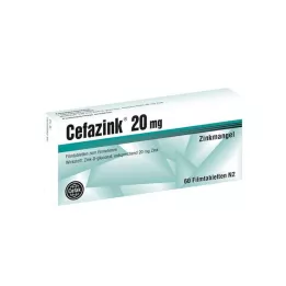 CEFAZINK 20 mg filmom obalené tablety, 60 ks