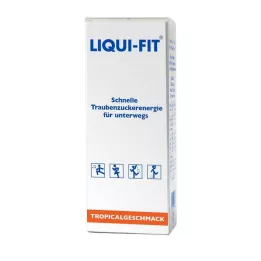 LIQUI FIT tekutý cukrový roztok Tropické vrecko, 12 ks