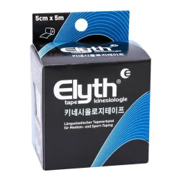 Elyth Tape Kinesiology 5 cm x 5 m čierna, 1 kus