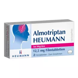 ALMOTRIPTAN Heumann na migrénu 12,5 mg filmom obalené tablety, 2 ks
