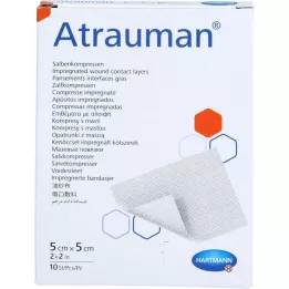 ATRAUMAN 5x5 cm sterilné obklady, 10 ks