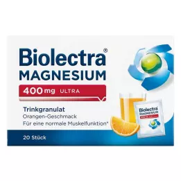 BIOLECTRA Horčík 400 mg ultra pitie granule oranžové, 20 ks
