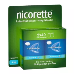 NICORETTE čerstvá mäta 4 mg lisované pastilky, 80 ks