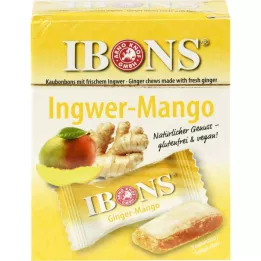 IBONS Mango zázvorové žuvacie cukríky originálna krabička, 60 g