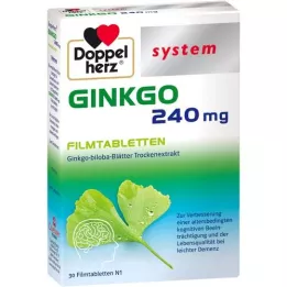 DOPPELHERZ Ginkgo 240 mg systém filmom obalené tablety, 30 ks