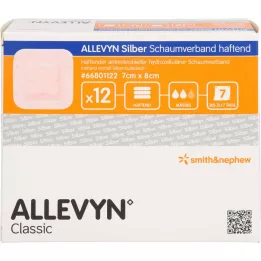 ALLEVYN Strieborná penová spojka 7x8 cm lepiaca, 12 ks