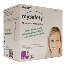DIAMET bezpečnostné pero mySafety Kan.31 G 0,25x6 mm, 100 ks