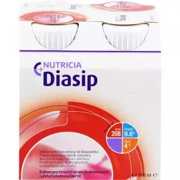 DIASIP Príchuť Jahoda, 4X200 ml