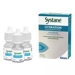 SYSTANE HYDRATION Zvlhčujúce očné kvapky, 3x10 ml
