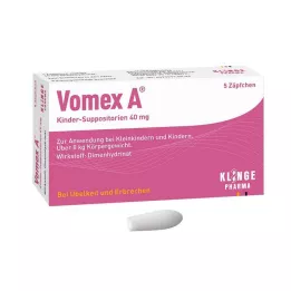 VOMEX A Detské čapíky 40 mg, 5 ks