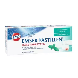 EMSER Pastilky s mentolovou sviežosťou bez cukru, 30 ks