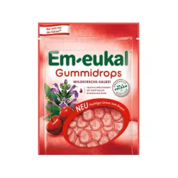 EM-EUKAL Gummie z divokej čerešne a šalvie s obsahom cukru, 90 g