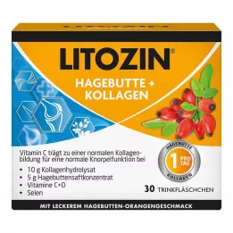 LITOZIN Fľaša na pitie šípky+kolagén, 30X25 ml