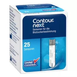 CONTOUR Ďalšie testovacie prúžky senzorov, 1X25 ks
