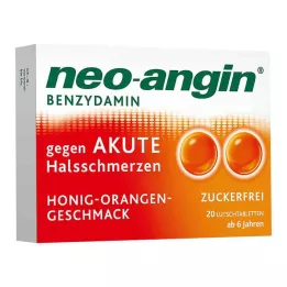 NEO-ANGIN Benzydamín akútna angína.Medovo-pomarančová, 20 ks