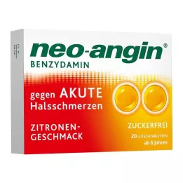 NEO-ANGIN Benzydamín akútna angína citrón, 20 ks