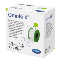 OMNISILK Fixačná náplasť umelý hodváb 2,5 cm x 9,2 m, 1 kus