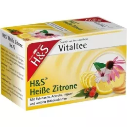 H&amp;S filtračné vrecko na horúci citrón vital čaj, 20X2,0 g