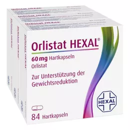 ORLISTAT HEXAL 60 mg tvrdé kapsuly, 3X84 ks