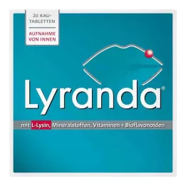 LYRANDA Žuvacie tablety, 20 ks