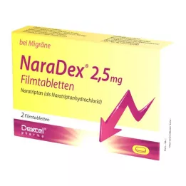 NARADEX 2,5 mg filmom obalené tablety, 2 ks