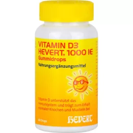 VITAMIN D3 HEVERT 1 000 IU gumených kvapiek, 60 kusov
