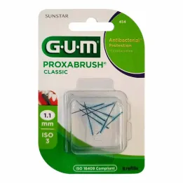 GUM Náhradné kefy Proxabrush Classic 1,1 mm, 8 kusov