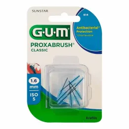 GUM Náhradné kefy Proxabrush Classic 1,6 mm, 8 kusov