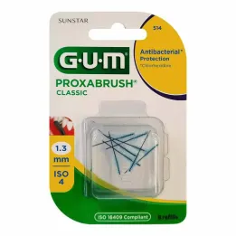 GUM Náhradné kefy Proxabrush Classic 1,3 mm, 8 kusov