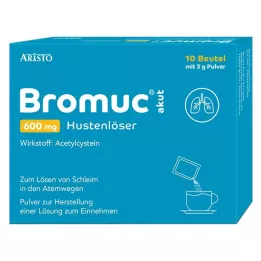 BROMUC akútna 600 mg tabletka na vykašliavanie kašľa na perorálne podanie, 10 ks