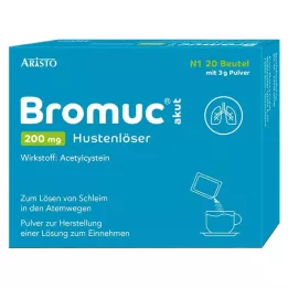 BROMUC akútna 200 mg tabletka na vykašliavanie kašľa na perorálne podanie, 20 ks