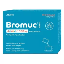 BROMUC akut Junior 100 mg expektorans proti kašľu P.H.e.L.z.E., 20 ks
