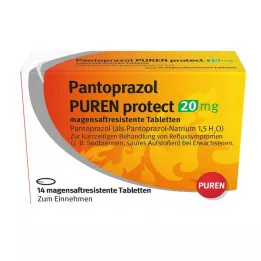 PANTOPRAZOL PUREN protect 20 mg gastrorezistentné tablety, 14 ks