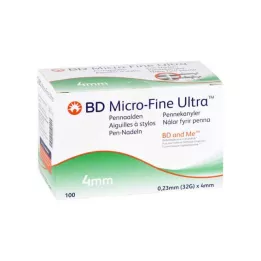 BD MICRO-FINE ULTRA Ihly na perá 0,23x4 mm, 100 ks