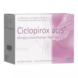 CICLOPIROX acis 80 mg/g účinná látka lak na nechty, 3 g