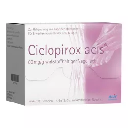 CICLOPIROX acis 80 mg/g účinná látka lak na nechty, 6 g