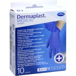 DERMAPLAST MEDICAL Unt.Handsch.unster.pf.Gr.S 6-7, 10 ks